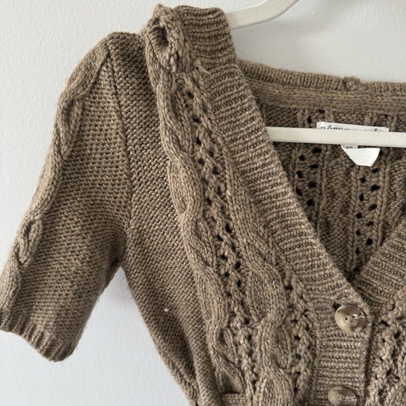 Aeropostale Brown Cable Knit Cardigan - Picture 8 of 9
